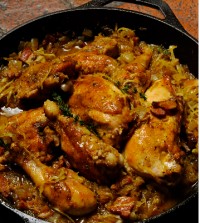 castironchicken The story behind Harry and Taylor's cast-iron chicken is just as delicious as the dish.