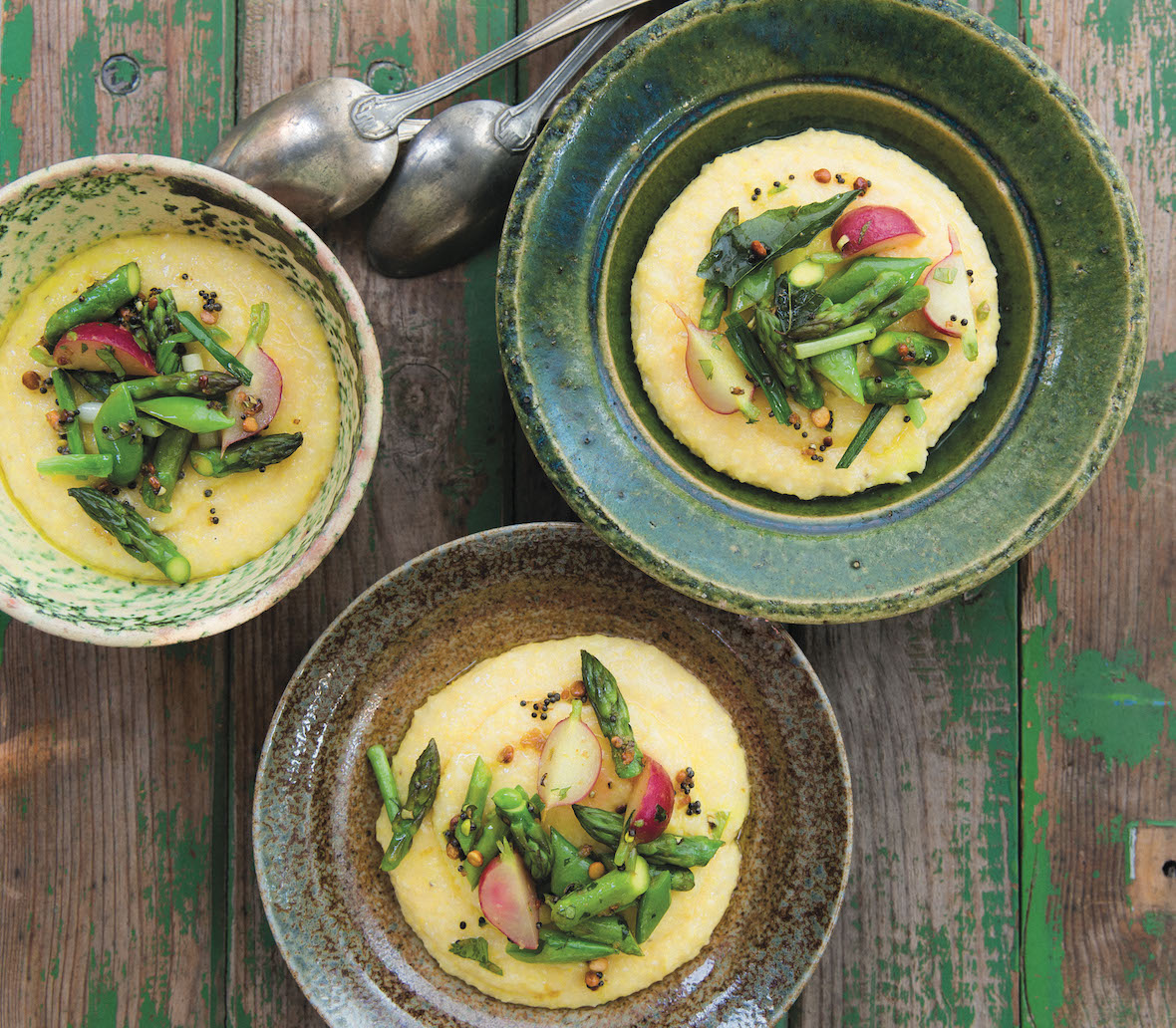 Vibrant India_Spiced Spring Vegetable and Coconut Polenta
