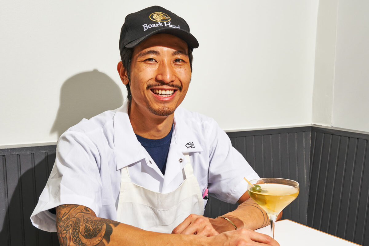 chef Calvin Eng drinks MSG martini